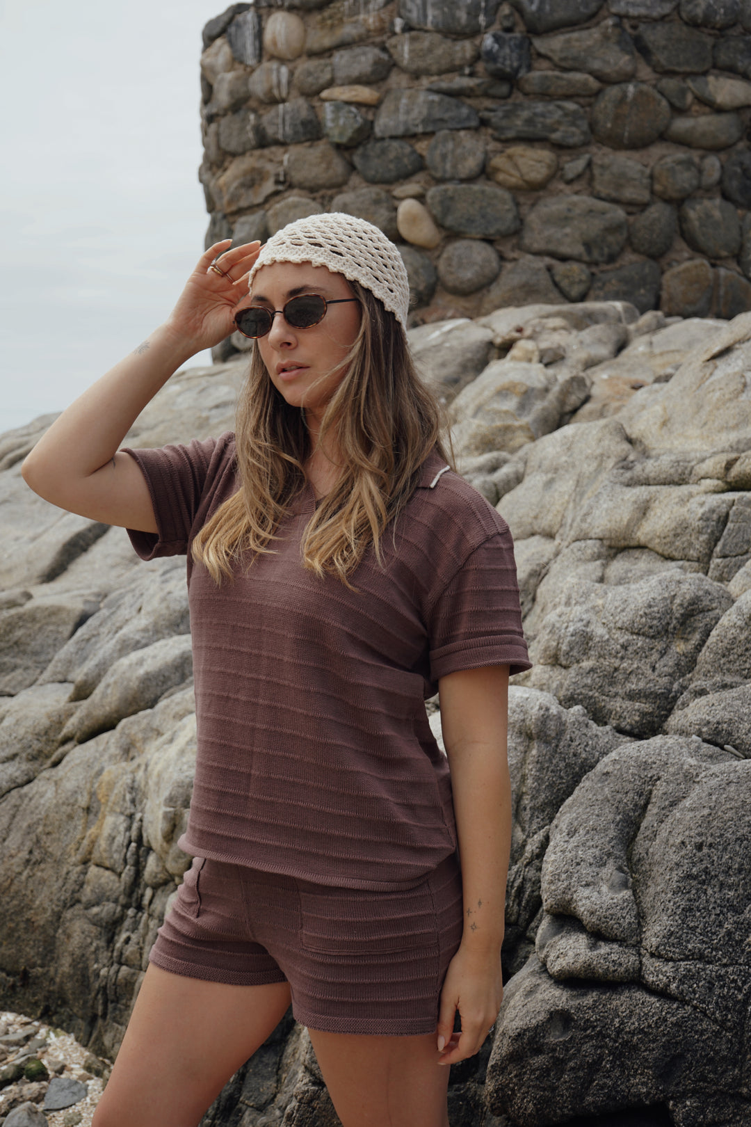 Polera Tejida Vento Café