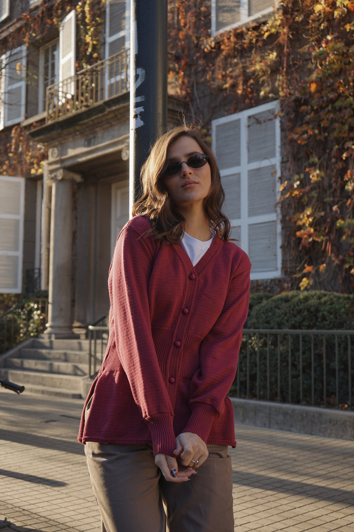 Sweater Moss Burdeo