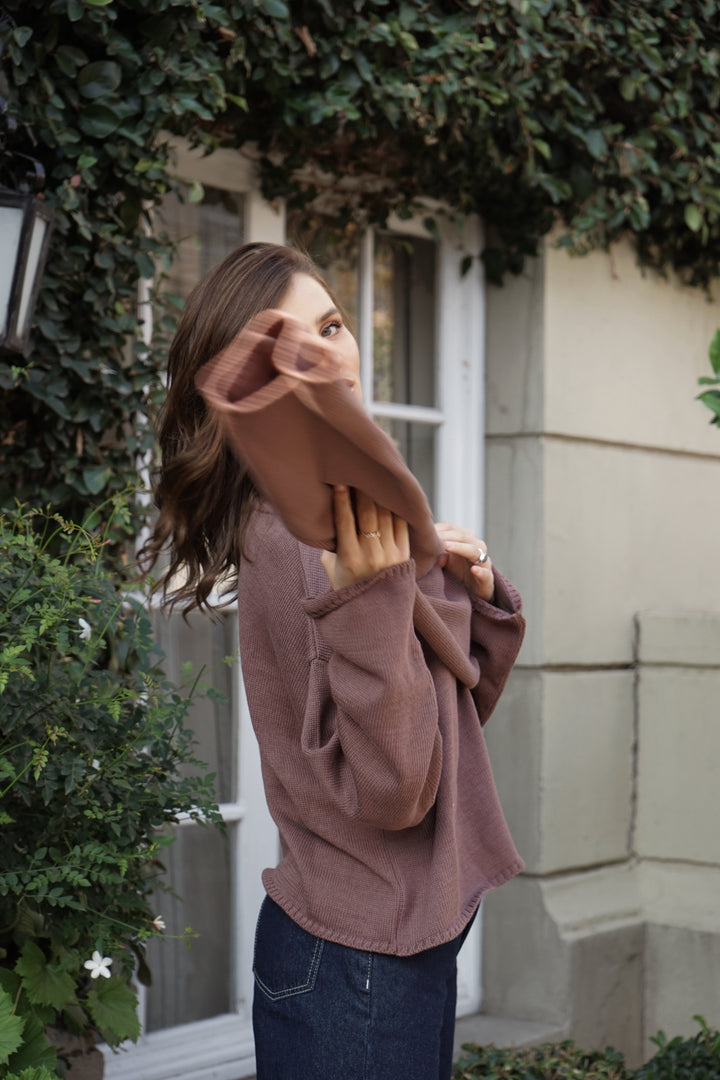 Sweater Capa Nuba Chocolate