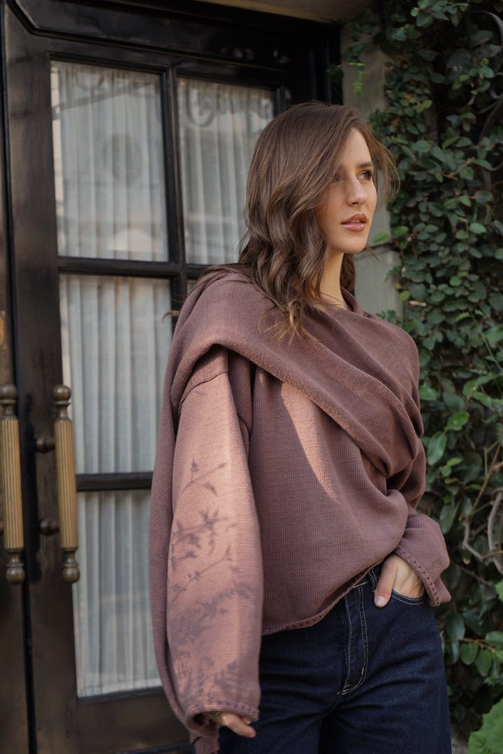 Sweater Capa Nuba Chocolate