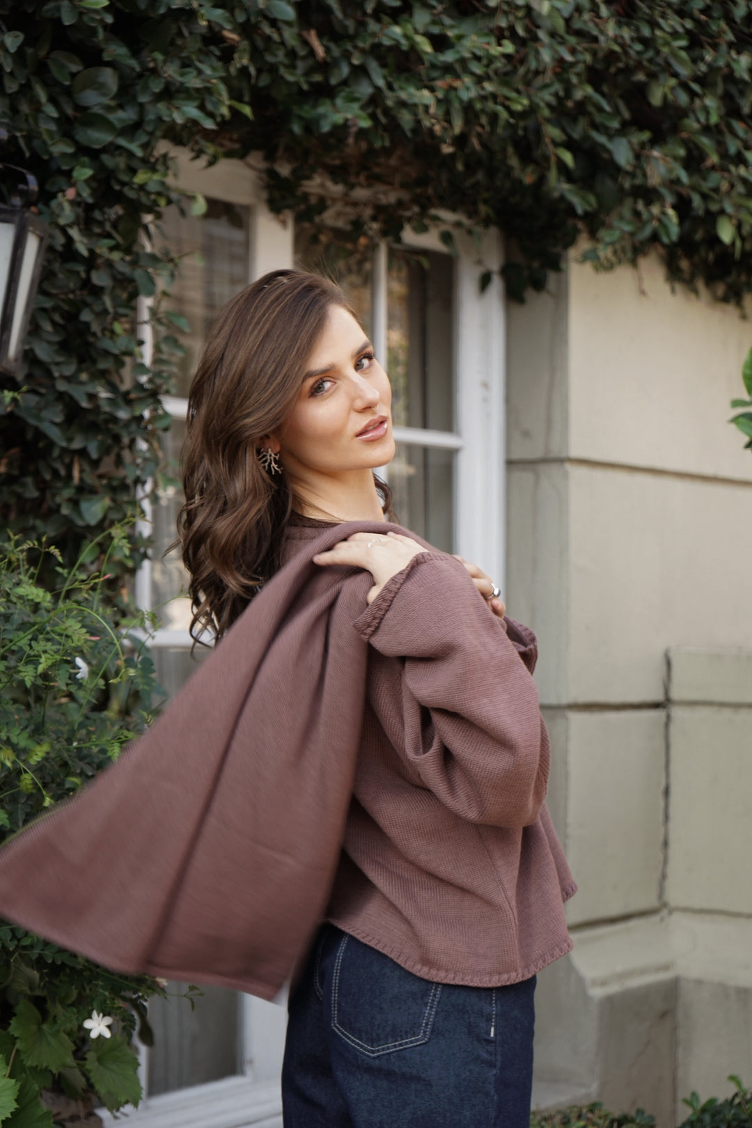 Sweater Capa Nuba Chocolate