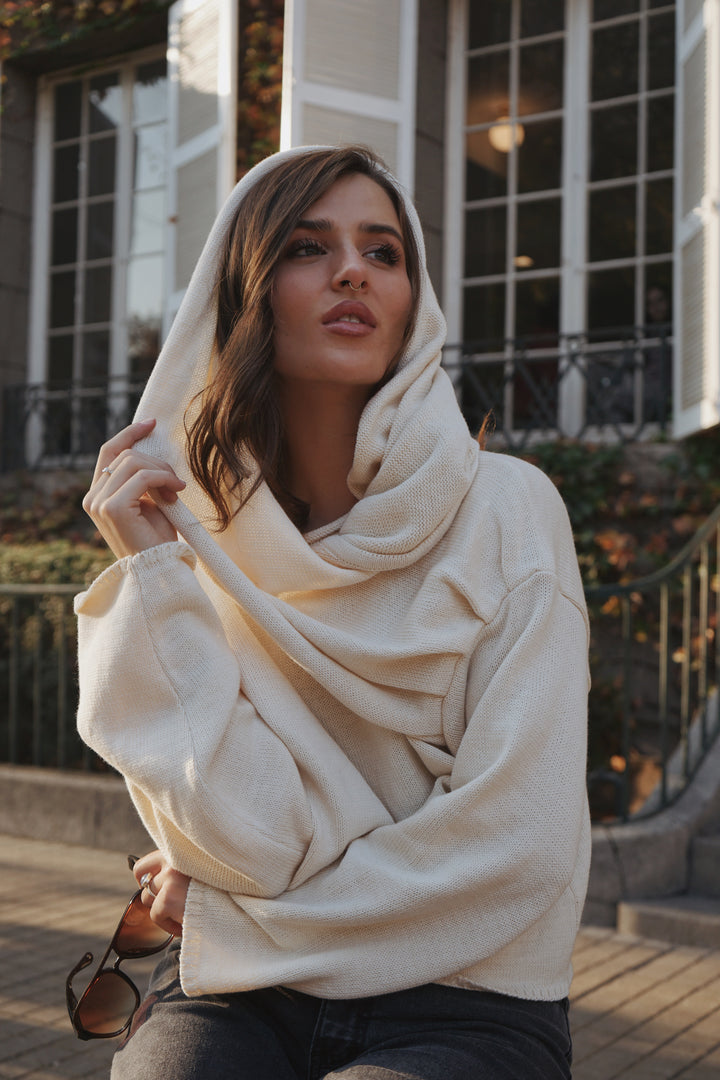 Sweater Capa Nuba Crudo
