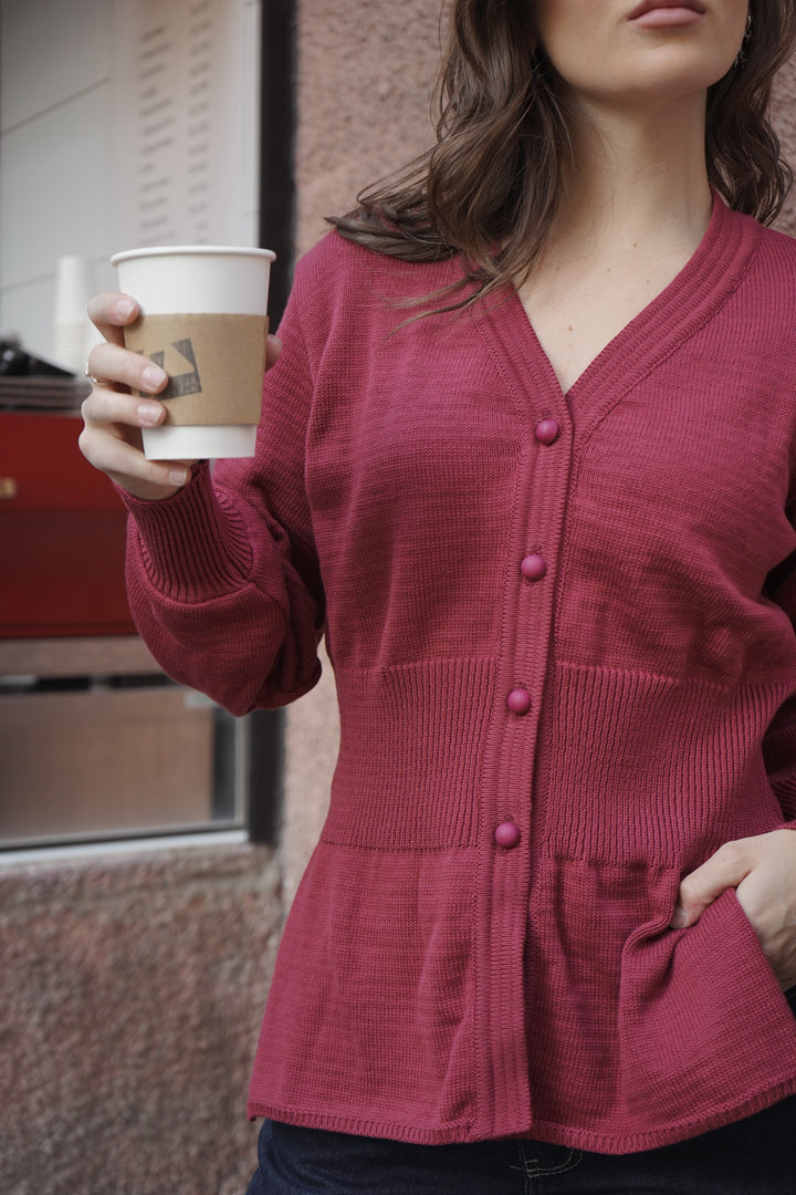 Sweater Moss Burdeo
