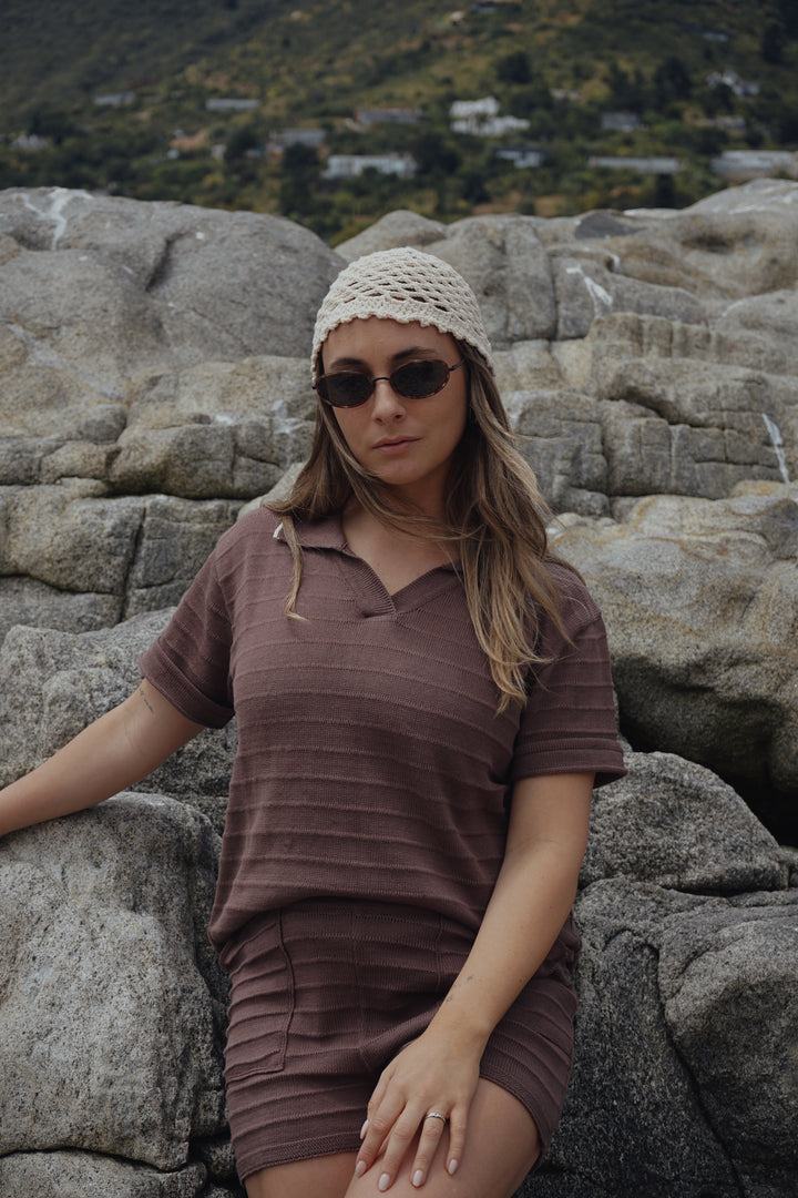 Polera Tejida Vento Café