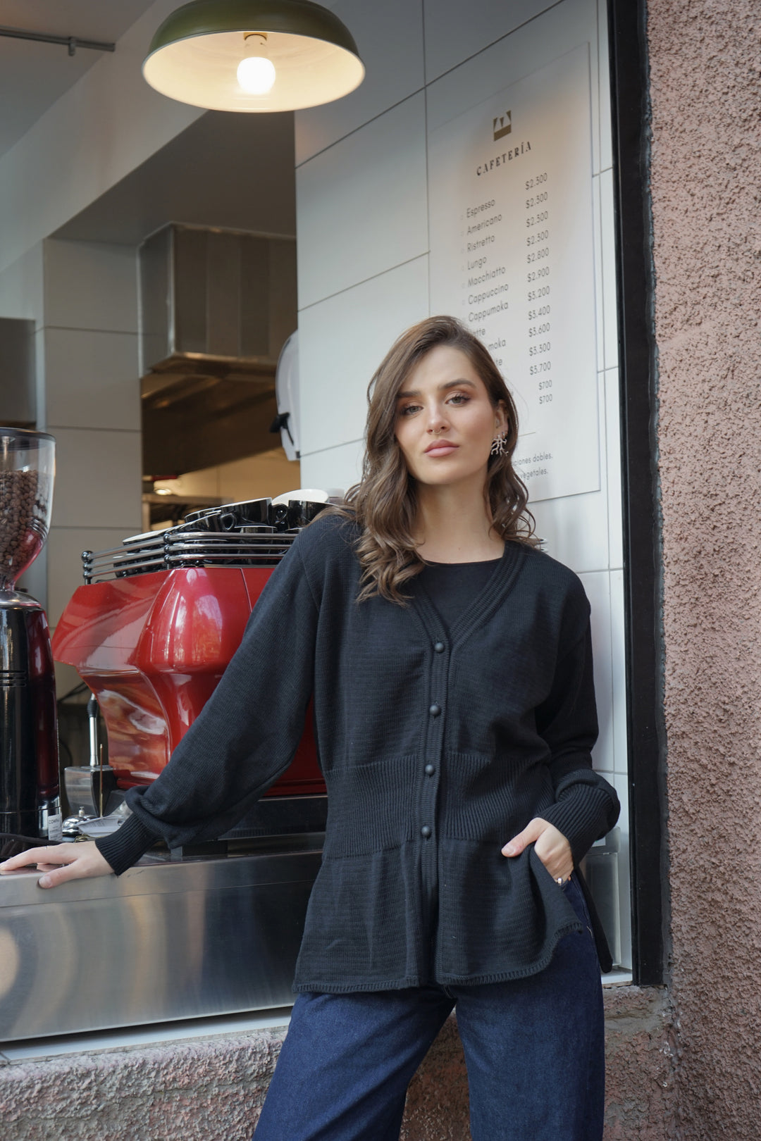 Sweater Moss Negro