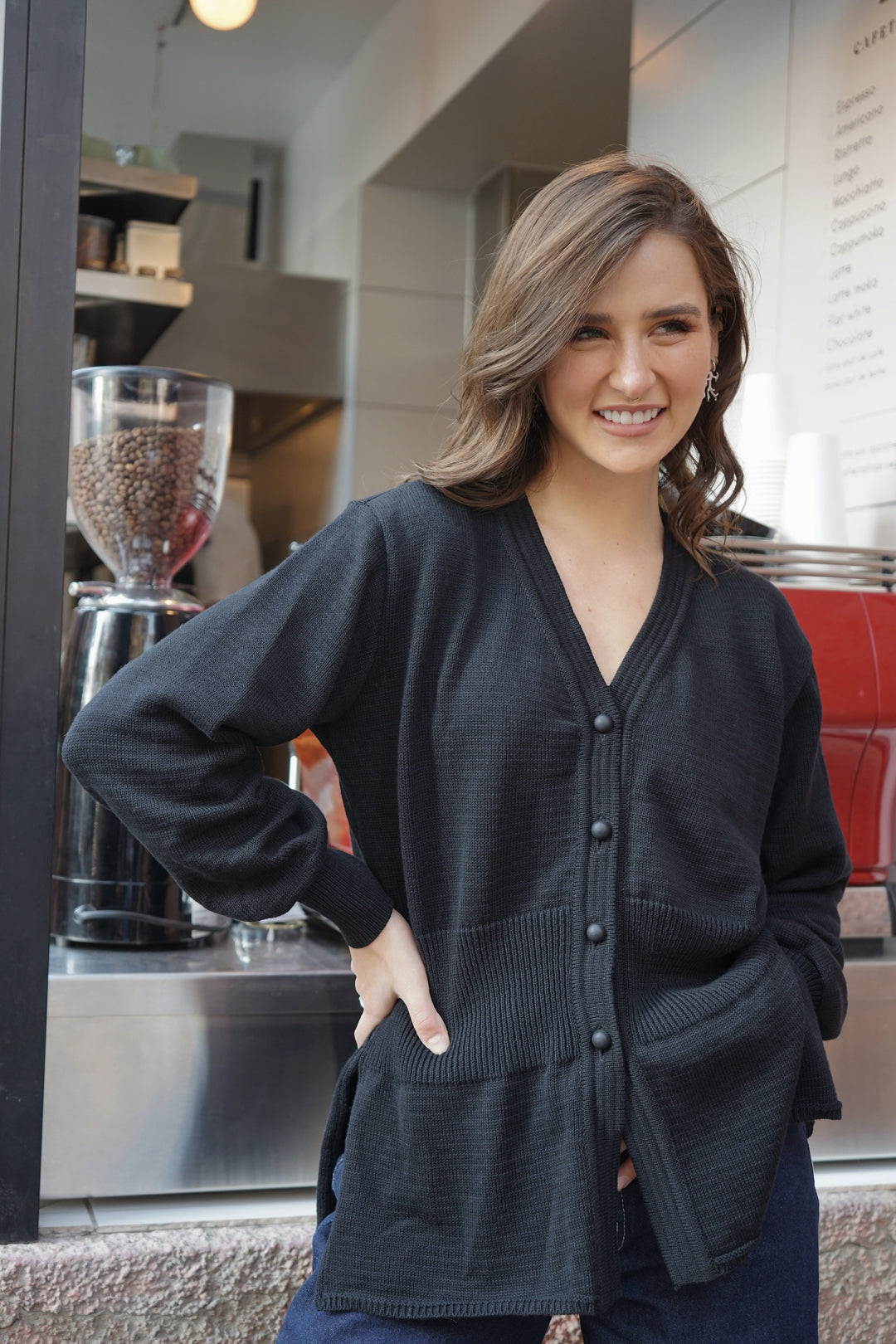 Sweater Moss Negro