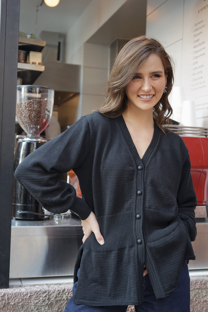 Sweater Moss Negro