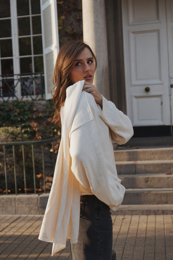 Sweater Capa Nuba Crudo