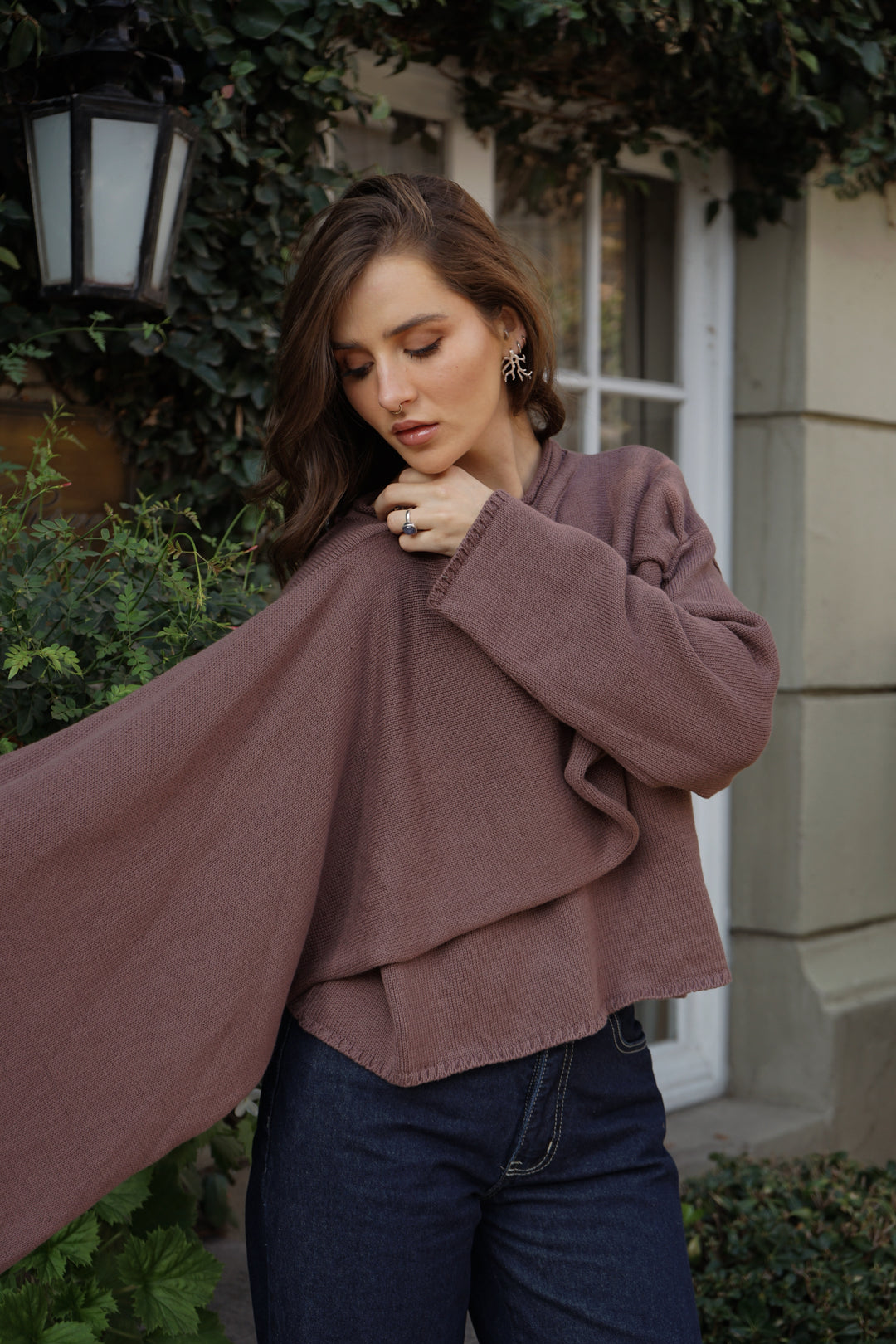 Sweater Capa Nuba Chocolate