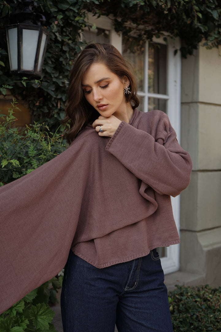 Sweater Capa Nuba Chocolate