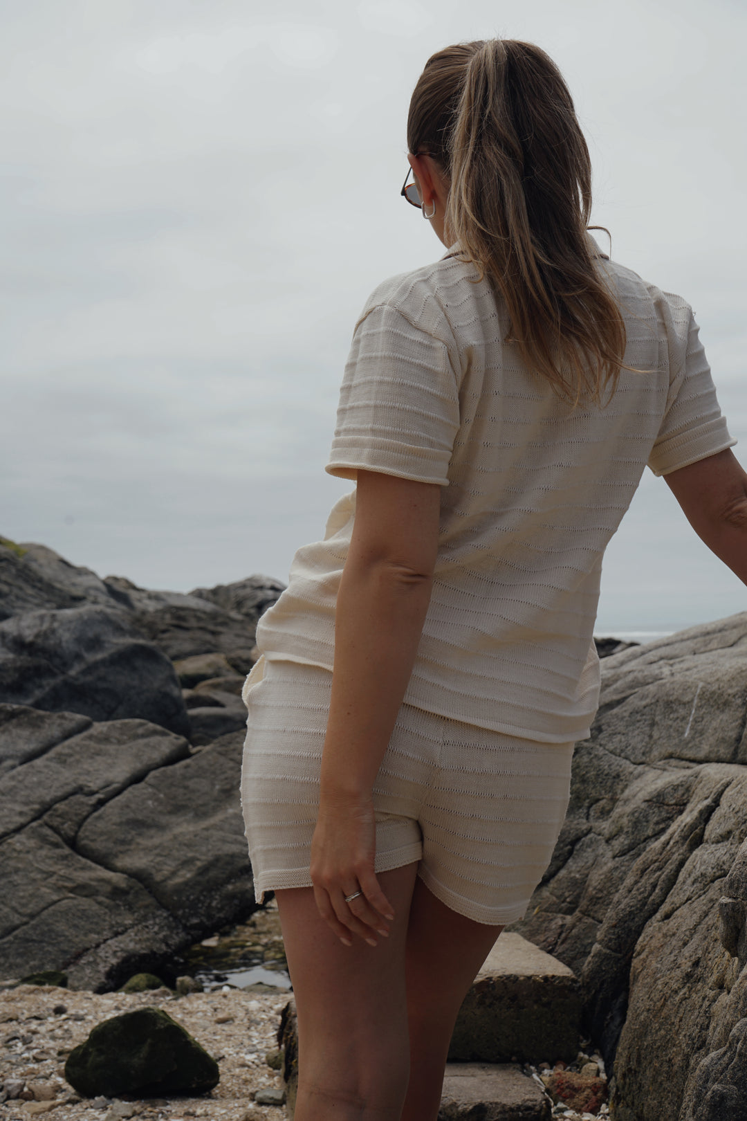 Short Tejido Vento Crudo